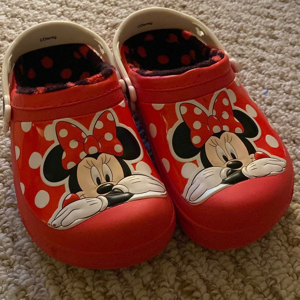 Excellent condition girls crocs - size 2 kids